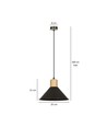 Rowen 1 Sort pendellampe - E27, 230V, uden lyskilde