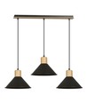 Rowen 3 Sort pendellampe - E27, 230V, uden lyskilde