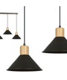 Rowen 3 Sort pendellampe - E27, 230V, uden lyskilde