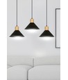 Rowen 3 Sort pendellampe - E27, 230V, uden lyskilde