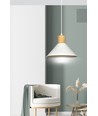 Rowen 1 Hvid pendellampe - E27, 230V, uden lyskilde