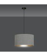 Hilde 1 Sort/Grå pendellampe - Ø35 cm, E27, 230V, uden lyskilde