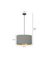 Hilde 1 Sort/Grå pendellampe - Ø35 cm, E27, 230V, uden lyskilde