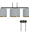 Hilde 3 Sort/Grå pendellampe - Ø20 cm, E27, 230V, uden lyskilde