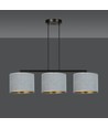 Hilde 3 Sort/Grå pendellampe - Ø20 cm, E27, 230V, uden lyskilde