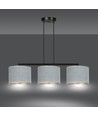 Hilde 3 Sort/Grå pendellampe - Ø20 cm, E27, 230V, uden lyskilde
