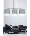 Hilde 3 Sort/Grå pendellampe - Ø20 cm, E27, 230V, uden lyskilde