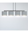 Hilde 4 Sort/Grå pendellampe - Ø20 cm, E27, 230V, uden lyskilde