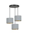 Hilde 3 Sort Premium Grå pendellampe - Ø20 cm, E27, 230V, uden lyskilde
