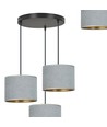 Hilde 3 Sort Premium Grå pendellampe - Ø20 cm, E27, 230V, uden lyskilde
