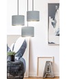 Hilde 3 Sort Premium Grå pendellampe - Ø20 cm, E27, 230V, uden lyskilde
