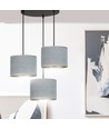 Hilde 3 Sort Premium Grå pendellampe - Ø20 cm, E27, 230V, uden lyskilde