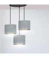 Hilde 3 Sort Premium Grå pendellampe - Ø20 cm, E27, 230V, uden lyskilde