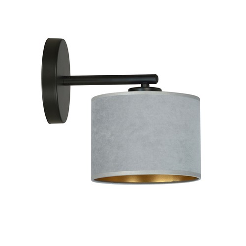 Hilde K1 Sort/Grå væglampe - Ø20 cm, E27, 230V, uden lyskilde