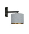 Hilde K1 Sort/Grå væglampe - Ø20 cm, E27, 230V, uden lyskilde
