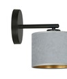 Hilde K1 Sort/Grå væglampe - Ø20 cm, E27, 230V, uden lyskilde