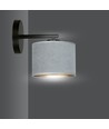 Hilde K1 Sort/Grå væglampe - Ø20 cm, E27, 230V, uden lyskilde