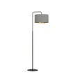 Hilde LP1 Sort/Grå gulvlampe - Ø35 cm, E27, 230V, uden lyskilde