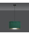 Hilde 1 Sort/Grøn pendellampe - Ø35 cm, E27, 230V, uden lyskilde