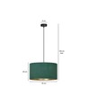 Hilde 1 Sort/Grøn pendellampe - Ø35 cm, E27, 230V, uden lyskilde