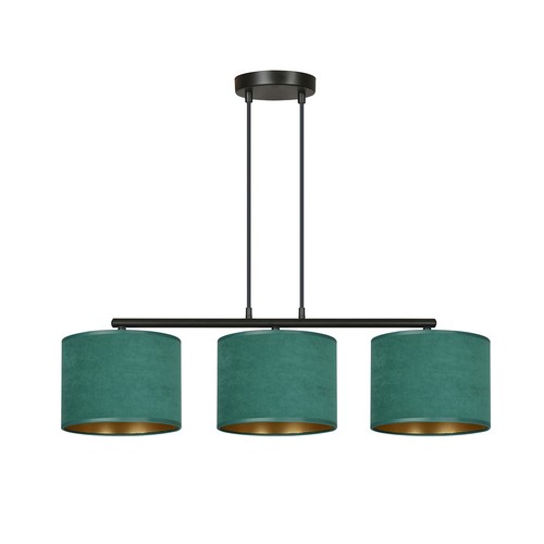 Hilde 3 Sort/Grøn pendellampe - Ø20 cm, E27, 230V, uden lyskilde
