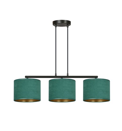 Hilde 3 Sort/Grøn pendellampe - Ø20 cm, E27, 230V, uden lyskilde
