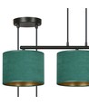 Hilde 3 Sort/Grøn pendellampe - Ø20 cm, E27, 230V, uden lyskilde