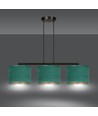 Hilde 3 Sort/Grøn pendellampe - Ø20 cm, E27, 230V, uden lyskilde