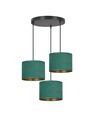 Hilde 3 Sort Premium Grøn pendellampe - Ø20 cm, E27, 230V, uden lyskilde