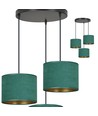 Hilde 3 Sort Premium Grøn pendellampe - Ø20 cm, E27, 230V, uden lyskilde