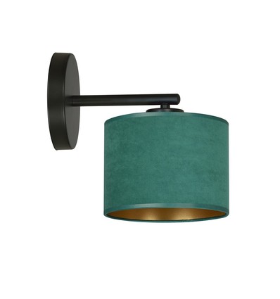 Hilde K1 Sort/Grøn væglampe - Ø20 cm, E27, 230V, uden lyskilde