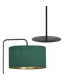 Hilde LP1 Sort/Grøn gulvlampe - Ø35 cm, E27, 230V, uden lyskilde