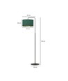 Hilde LP1 Sort/Grøn gulvlampe - Ø35 cm, E27, 230V, uden lyskilde