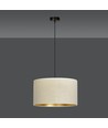 Hilde 1 Sort/Hvid pendellampe - Ø35 cm, E27, 230V, uden lyskilde