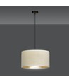 Hilde 1 Sort/Hvid pendellampe - Ø35 cm, E27, 230V, uden lyskilde