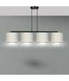 Hilde 4 Sort/Hvid pendellampe - Ø20 cm, E27, 230V, uden lyskilde