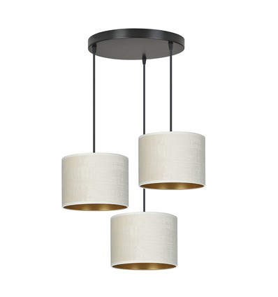 Hilde 3 Sort Premium Hvid pendellampe - Ø20 cm, E27, 230V, uden lyskilde