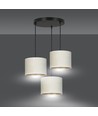 Hilde 3 Sort Premium Hvid pendellampe - Ø20 cm, E27, 230V, uden lyskilde