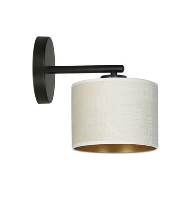 Hilde K1 Sort/Hvid væglampe - Ø20 cm, E27, 230V, uden lyskilde