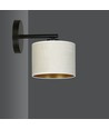 Hilde K1 Sort/Hvid væglampe - Ø20 cm, E27, 230V, uden lyskilde