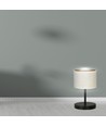 Hilde LN1 Sort/Hvid bordlampe - Ø20 cm, E27, 230V, uden lyskilde