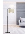 Hilde LP1 Sort/Hvid gulvlampe - Ø35 cm, E27, 230V, uden lyskilde