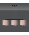 Hilde 3 Sort/Rosa pendellampe - Ø20 cm, E27, 230V, uden lyskilde
