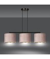 Hilde 3 Sort/Rosa pendellampe - Ø20 cm, E27, 230V, uden lyskilde