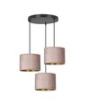 Hilde 3 Sort Premium Rosa pendellampe - Ø20 cm, E27, 230V, uden lyskilde