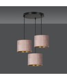 Hilde 3 Sort Premium Rosa pendellampe - Ø20 cm, E27, 230V, uden lyskilde