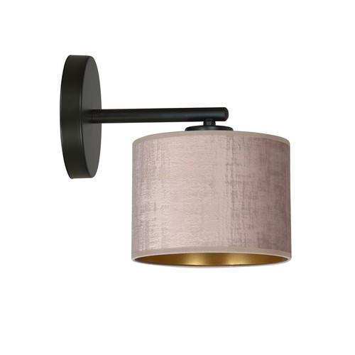 Hilde K1 Sort/Rosa væglampe - Ø20 cm, E27, 230V, uden lyskilde
