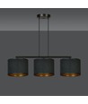 Hilde 3 Sort pendellampe - Ø20 cm, E27, 230V, uden lyskilde
