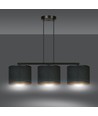 Hilde 3 Sort pendellampe - Ø20 cm, E27, 230V, uden lyskilde