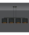 Hilde 4 Sort pendellampe - Ø20 cm, E27, 230V, uden lyskilde